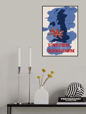 United Kingdom Flag Map