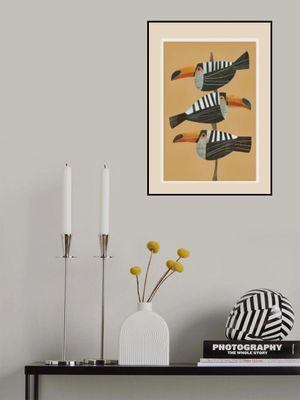 Stacked Tropical Toucans
