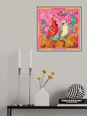 Autumn Cardinal Birds