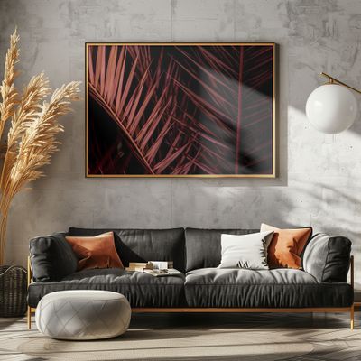 Tropical Magenta Fronds