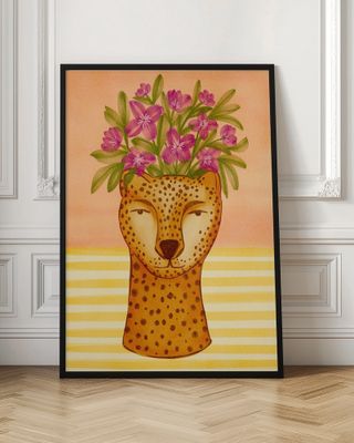 Serene Cheetah Flowers
