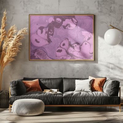 Purple Pink Marbled Art
