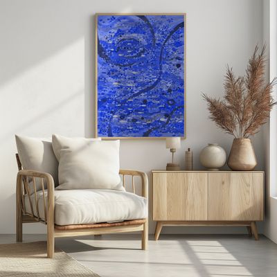 Ocean Blue and Silver Fish