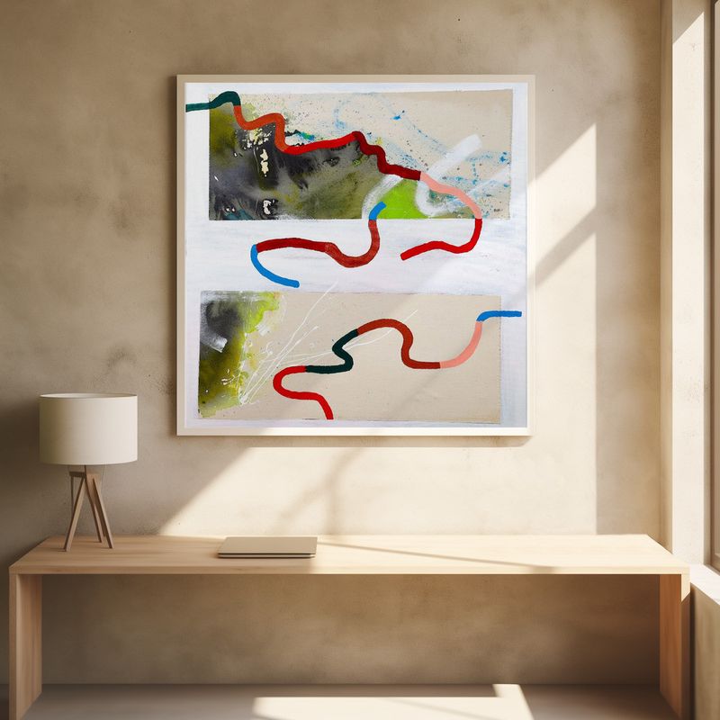 Colorful Winding Lines