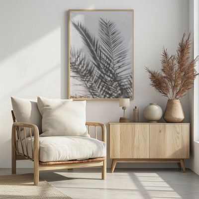 Sunlit Palm Shadows