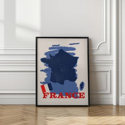 Vintage France Map