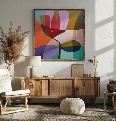 Vibrant Abstract Flower