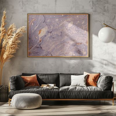 Lavender Gold Swirls