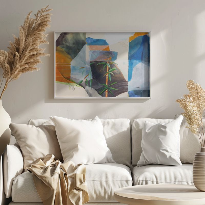 Abstract Bamboo Serenity