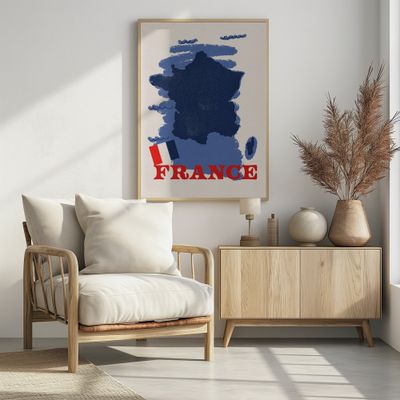 Vintage France Map