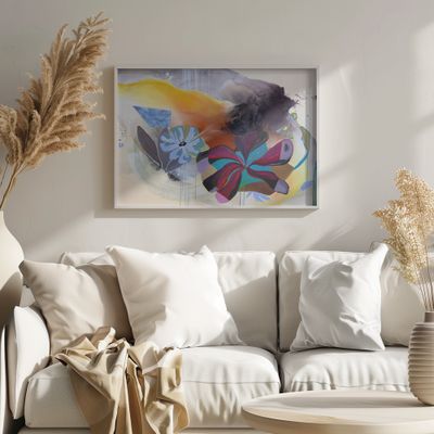 Vibrant Abstract Bloom