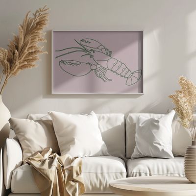 Elegant Lobster Sketch