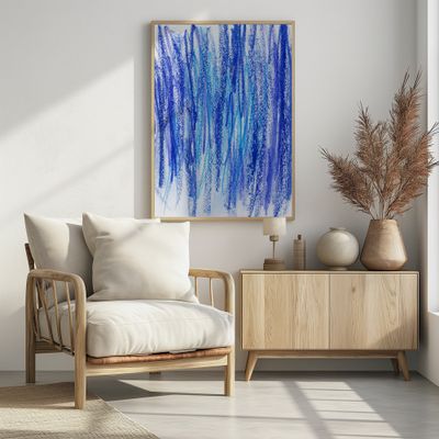 Vertical Blue Streaks