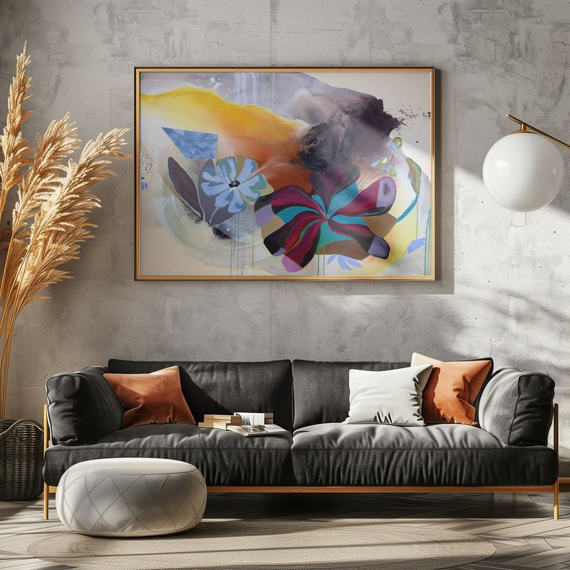 Vibrant Abstract Bloom