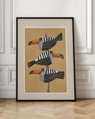 Stacked Tropical Toucans