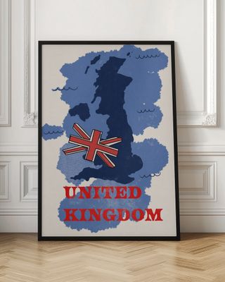 United Kingdom Flag Map
