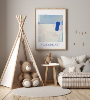 Soft Blue Abstract