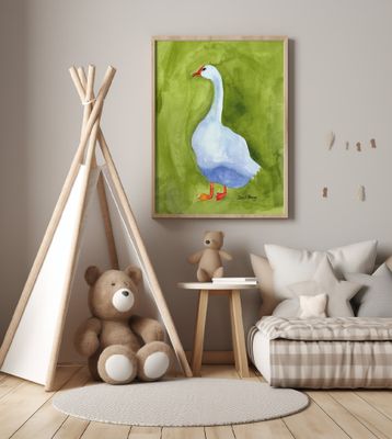 Elegant White Goose