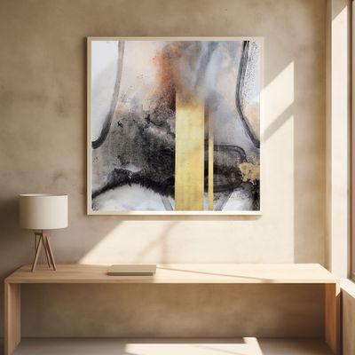 Dynamic Gold Abstract