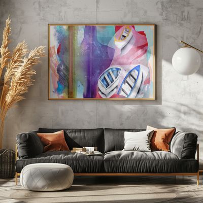 Vibrant Watercolor Boats