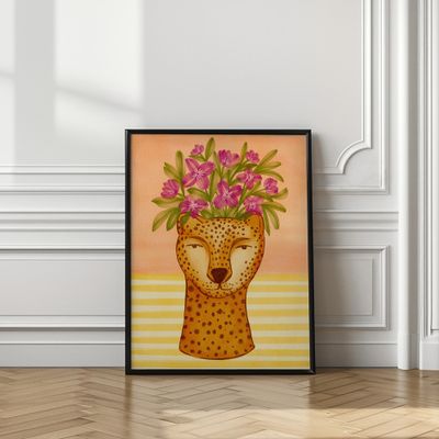 Serene Cheetah Flowers