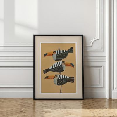 Stacked Tropical Toucans