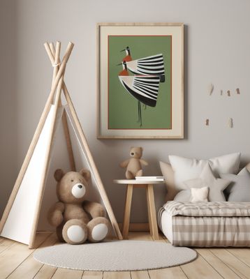 Elegant Stacked Birds