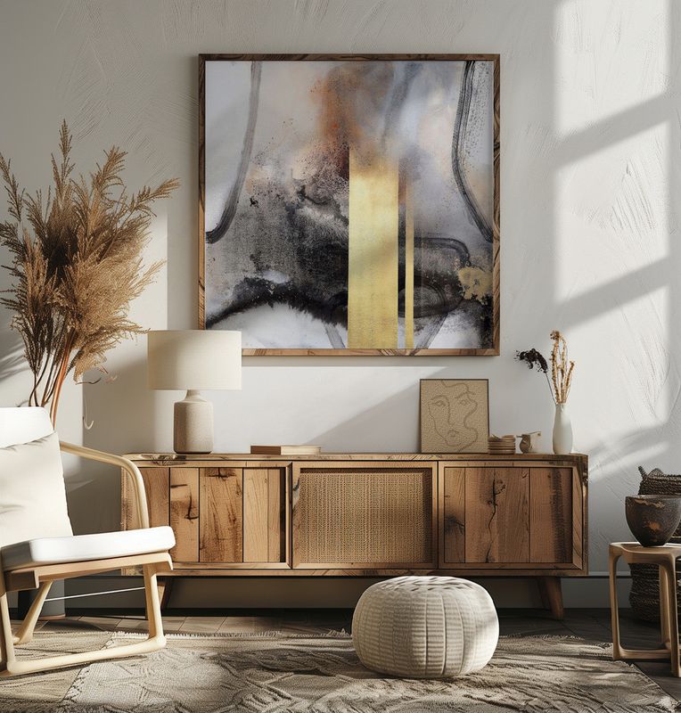 Dynamic Gold Abstract