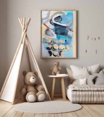 Blue Abstract Circles