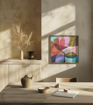 Vibrant Abstract Flower