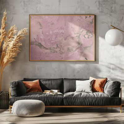 Soft Pink Marble Flow