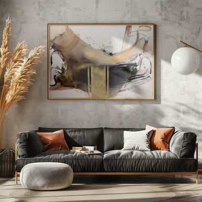Fluid Gold Abstract