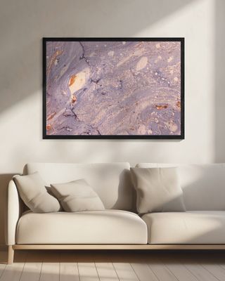 Lavender Gold Swirls