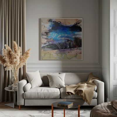 Abstract Blue Flow