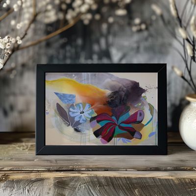 Vibrant Abstract Bloom