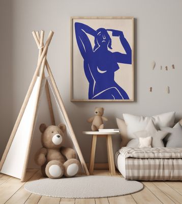 Blue Silhouette Muse