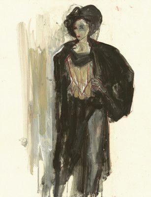 Stylized Figure In Dark