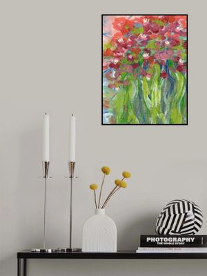 Floral Bouquet Freesias Lipstick Red