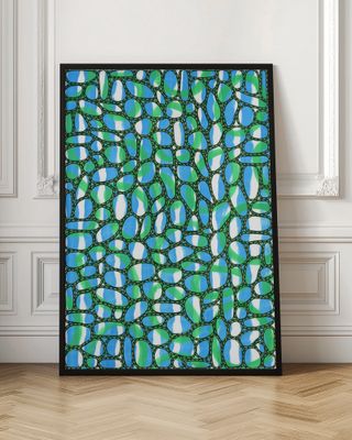 Green Blue Organic Pattern