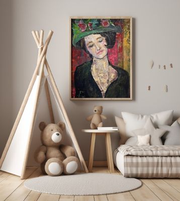 Woman In Vintage Attire