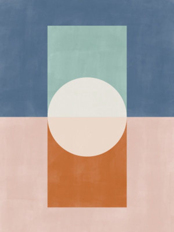 Geometric Shapes And A Muted Color Palette