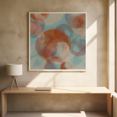 Soft Hues – Abstract Watercolor in Terra, Taupe, Blue