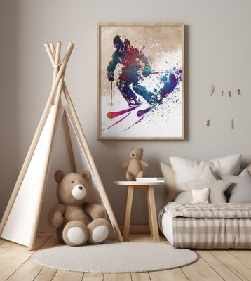Sport Skiing art