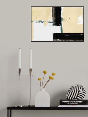 Neutral &amp; Black Art Print No 1