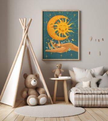 Sun and moon in my hand