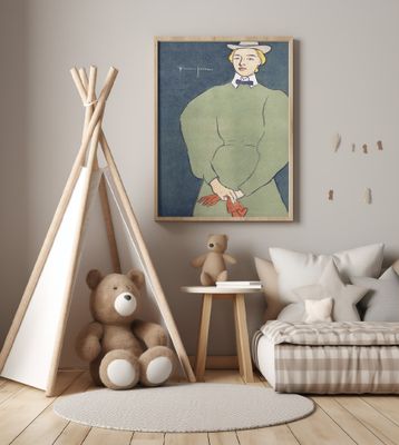 Woman Holding Gloves (1896)