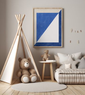 Blue Geometric Play