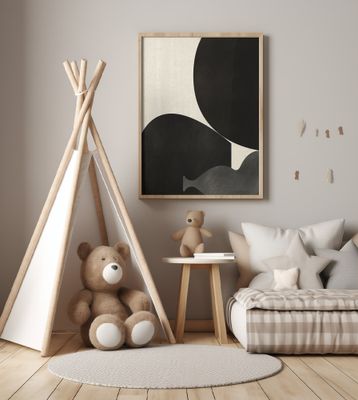 Black Abstract With Texture