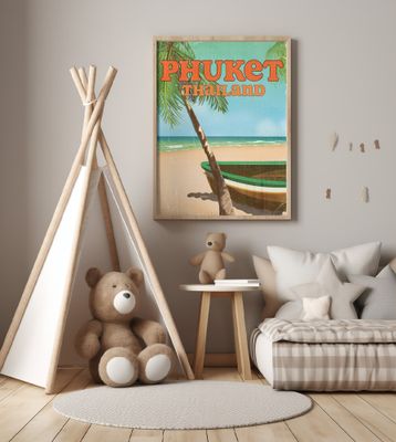 Phuket Thailand Travel Poster