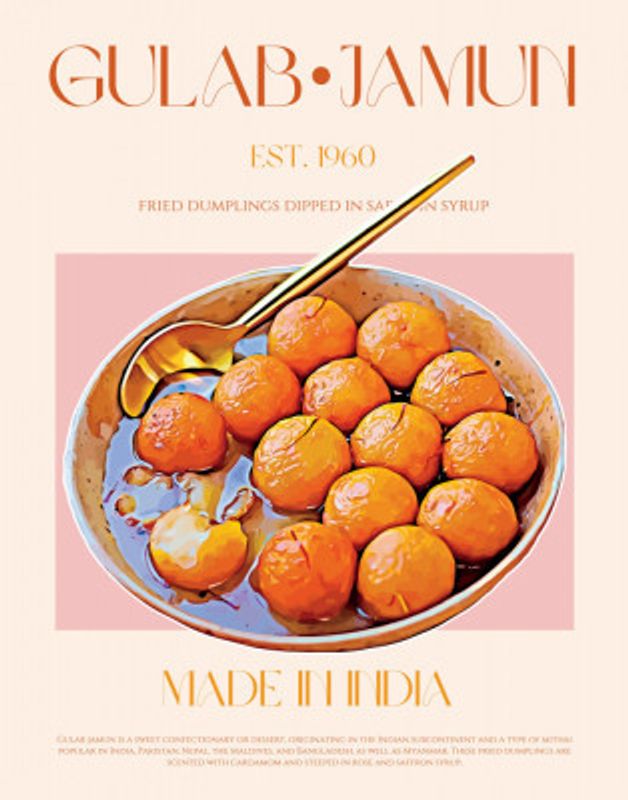Gulab Jamun Print